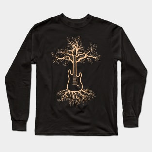 Guitar Tree Of Life Long Sleeve T-Shirt